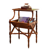 Mid-century Antique Wooden Magazine Storage Bookshelf Image - 3
