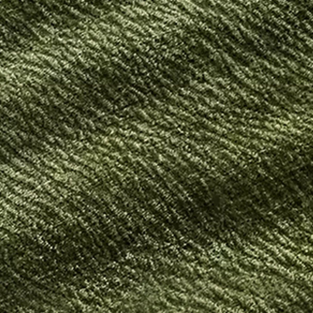 Mid-Century Modern Armrest Olive Green Chenille Plush Sofa Image - 12