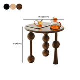 Mid-Century Modern Art Tripod Leg Small Wood Coffee Table #size