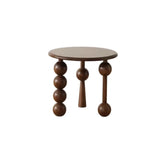 Mid-Century Modern Art Tripod Leg Small Wood Coffee Table Image - 6