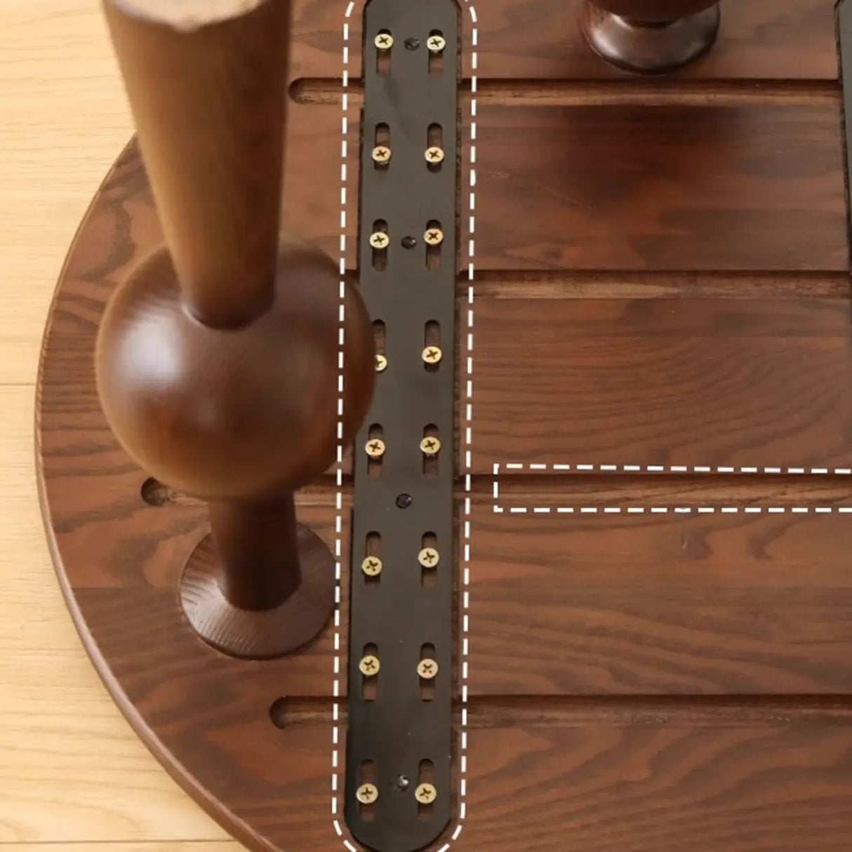 Mid-Century Modern Art Tripod Leg Small Wood Coffee Table Image - 8