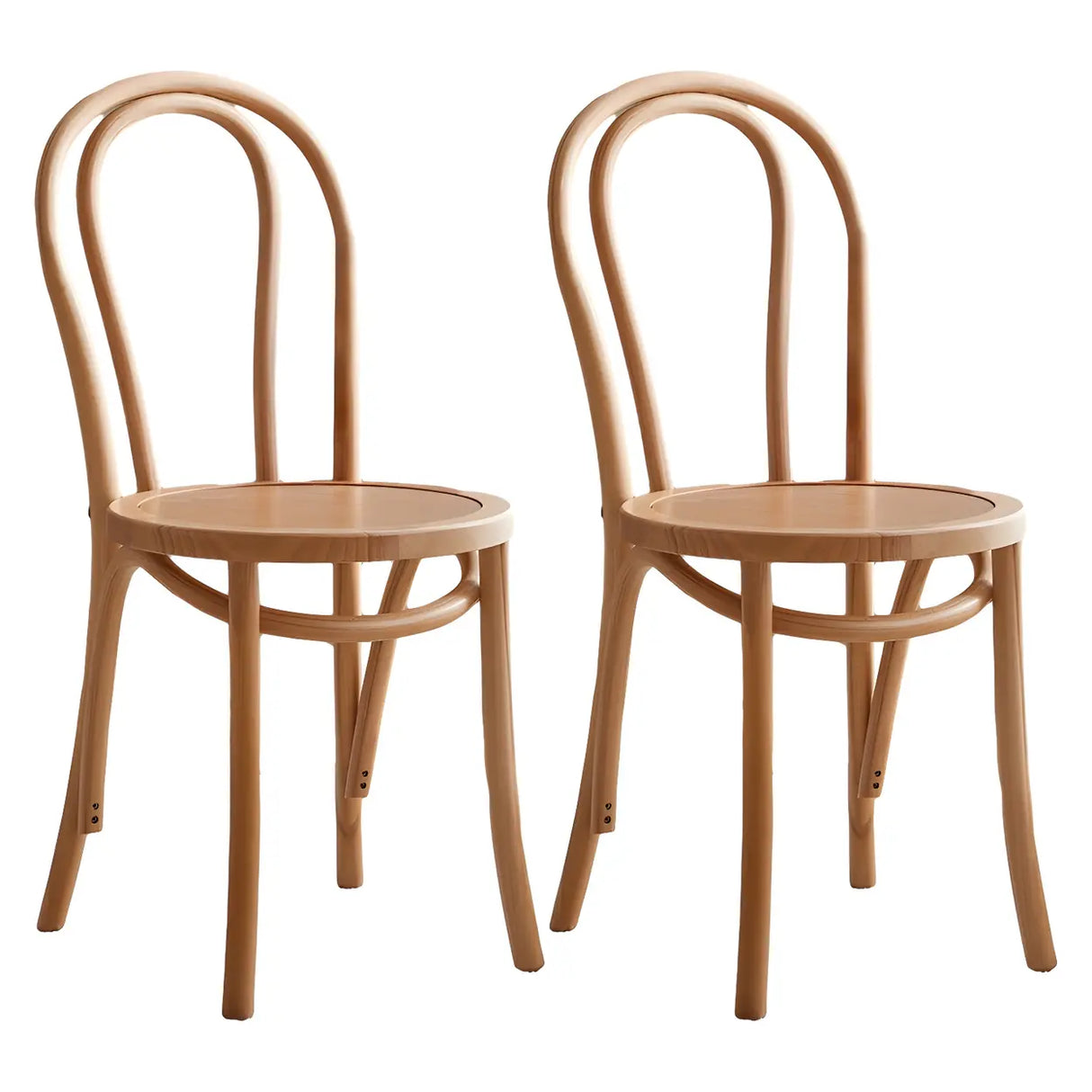 Mid-Century Modern Beech Wood Armless Dining Chair Image - 28
