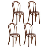 Mid-Century Modern Beech Wood Armless Dining Chair Image - 34