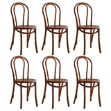 Mid-Century Modern Beech Wood Armless Dining Chair Image - 35