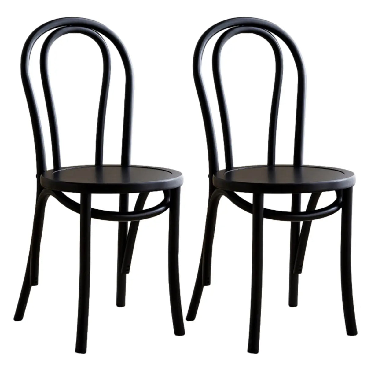Mid-Century Modern Beech Wood Armless Dining Chair Image - 3
