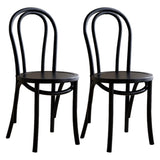 Mid-Century Modern Beech Wood Armless Dining Chair Image - 3