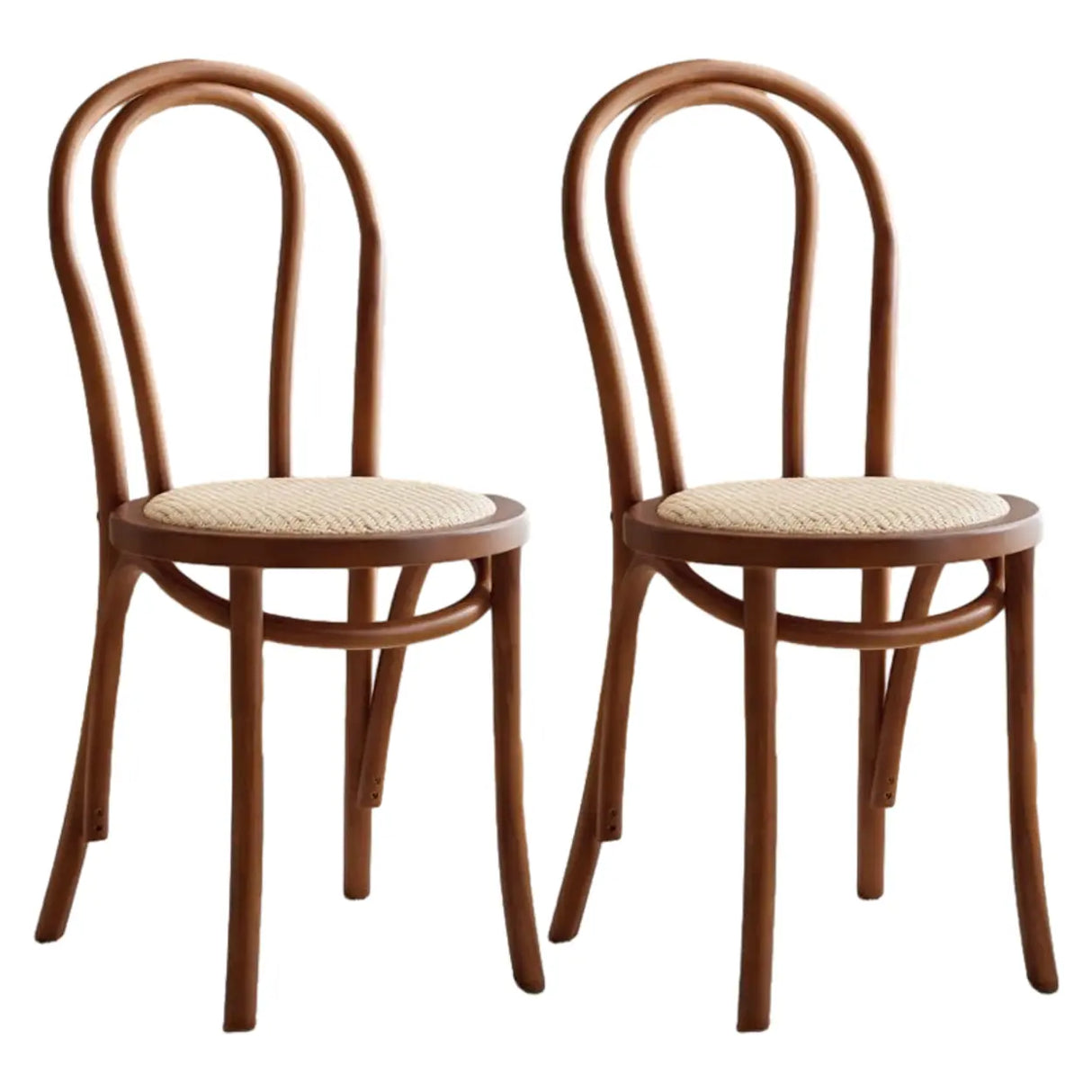 Mid-Century Modern Beech Wood Armless Dining Chair Image - 43
