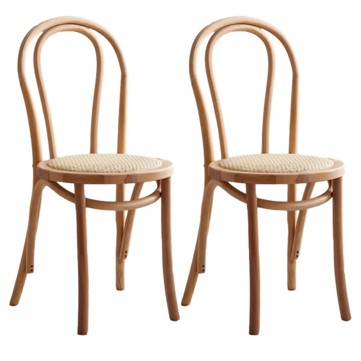 Mid-Century Modern Beech Wood Armless Dining Chair Image - 48