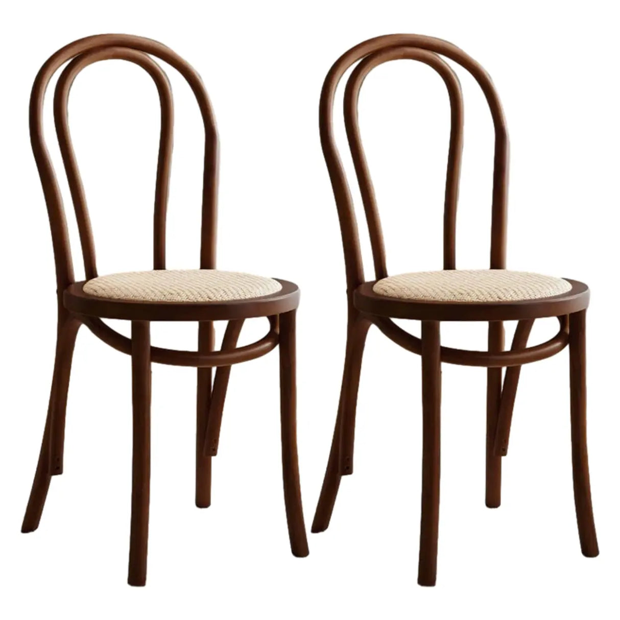 Mid-Century Modern Beech Wood Armless Dining Chair Image - 58