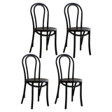 Mid-Century Modern Beech Wood Armless Dining Chair Image - 6