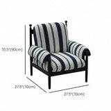 Mid-Century Modern Designer High Back Upholstery Accent Chair #size