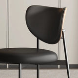 Mid-Century Modern Open Back Upholstered Dining Chairs Image - 8