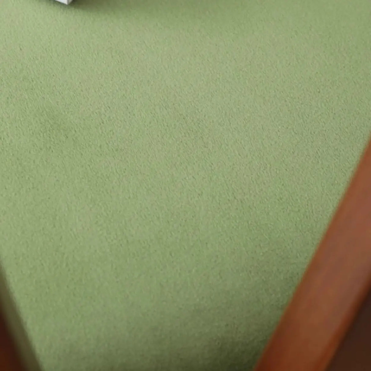 Mid-Century Modern Open Curved-Back Green Cushion Dining Chair Image - 10