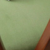 Mid-Century Modern Open Curved-Back Green Cushion Dining Chair Image - 10