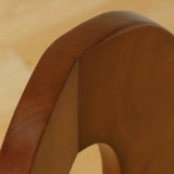 Mid-Century Modern Open Curved-Back Green Cushion Dining Chair Image - 8