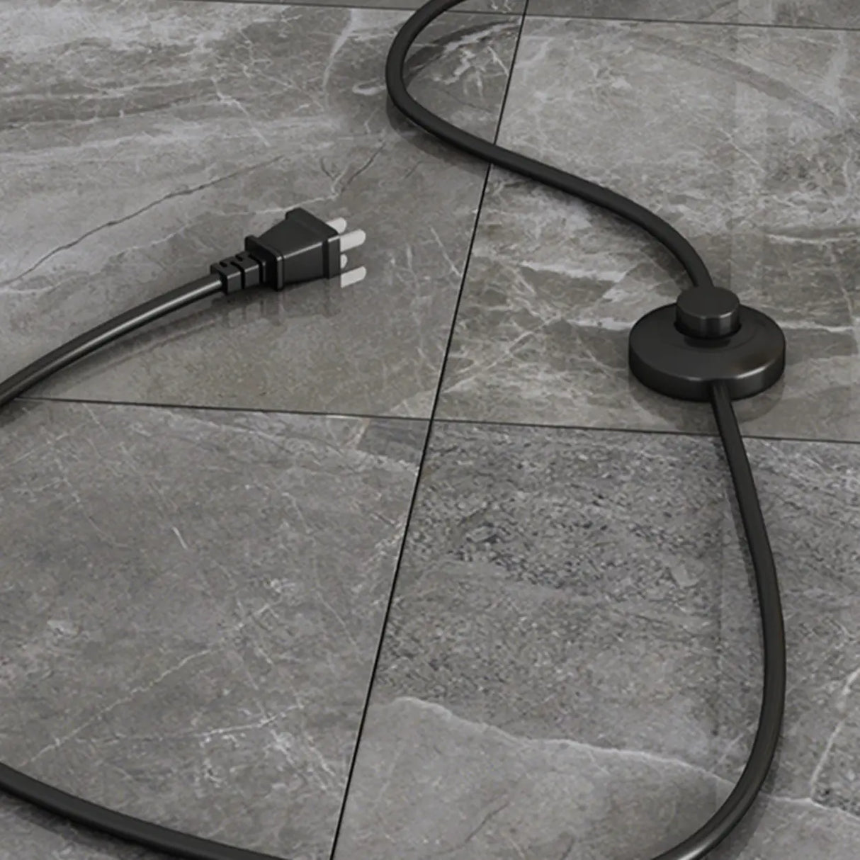 Mid-Century Modern Orange Glass Globe Floor Lamp with Shelf Image - 7