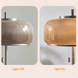 Mid-Century Modern Pull Chain Glass Bowl Round Floor Lamp Image - 4