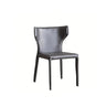 Mid-Century Modern Saddle Leather Armless Dining Chair Image - 9