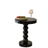 Mid-Century Modern Small Round Yellow Ball Base Side Table Image - 4