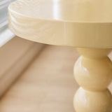 Mid-Century Modern Small Round Yellow Ball Base Side Table Image - 6