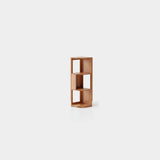 Mid-Century Modern Stand Wood Vertical Corner Bookshelf Image - 16