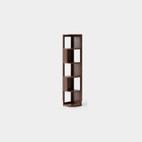 Mid-Century Modern Stand Wood Vertical Corner Bookshelf Image - 19