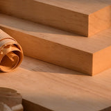 Mid-Century Modern Stand Wood Vertical Corner Bookshelf Image - 5