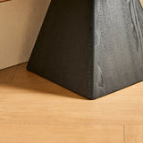 Mid-Century Modern Vertical Wood Tiered Open Back Bookshelf Image - 6