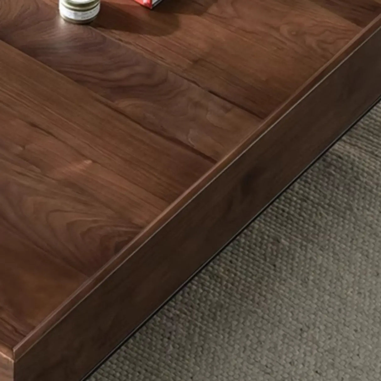 Mid-Century Modern Walnut Solid Wood Coffee Table Image - 10