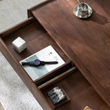 Mid-Century Modern Walnut Solid Wood Coffee Table Image - 11