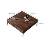 Mid-Century Modern Walnut Solid Wood Coffee Table Image - 14