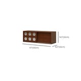 Mid-Century Modern Walnut Wood TV Stand with Ample Storage Image - 10