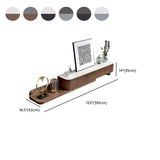 Mid-Century Modern Walnut Wood TV Stand with Drawers Image - 16