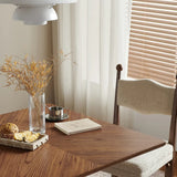 Mid-Century Modern Wood Brown Square Small Dining Table Image - 7