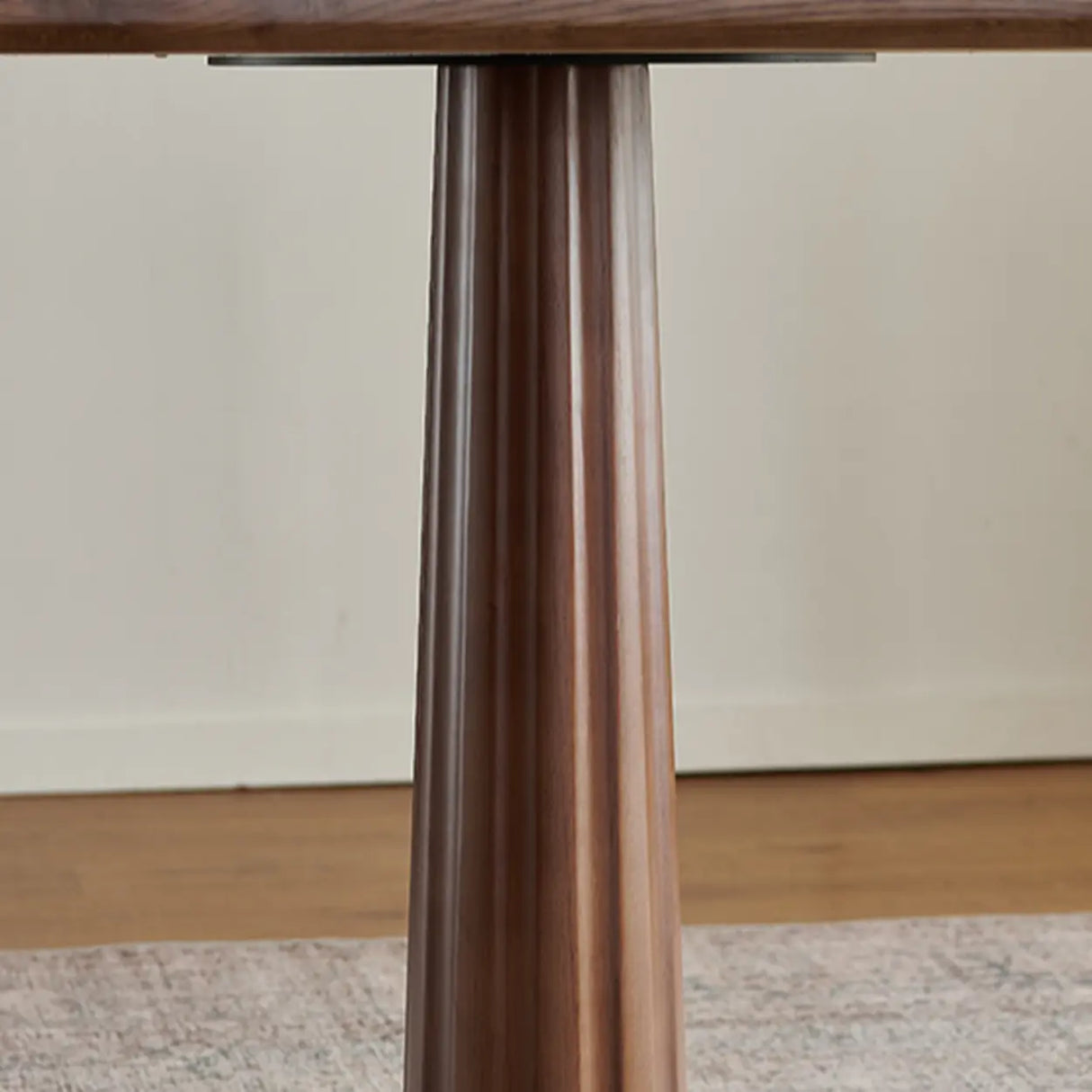 Mid-Century Modern Wood Brown Square Small Dining Table Image - 8