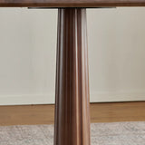 Mid-Century Modern Wood Brown Square Small Dining Table Image - 8