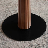 Mid-Century Modern Wood Brown Square Small Dining Table Image - 9