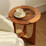 Mid-Century Modern Wood Flower Nesting Coffee Table Image - 7