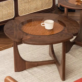 Mid-Century Modern Wood Flower Nesting Coffee Table Image - 9