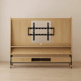 Mid-Century Modern Wood Movable Adjustable TV Mount TV Stand Image - 12