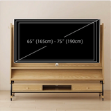 Mid-Century Modern Wood Movable Adjustable TV Mount TV Stand Image - 27