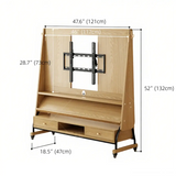 Mid-Century Modern Wood Movable Adjustable TV Mount TV Stand Image - 29