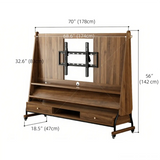 Mid-Century Modern Wood Movable Adjustable TV Mount TV Stand Image - 38