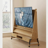 Mid-Century Modern Wood Movable Adjustable TV Mount TV Stand Image - 8