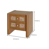 Mid-Century Modern Wood Nightstand with Drawer Storage Image - 11