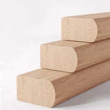 Mid-Century Modern Wood Open Back Upholstered Dining Chair Image - 6