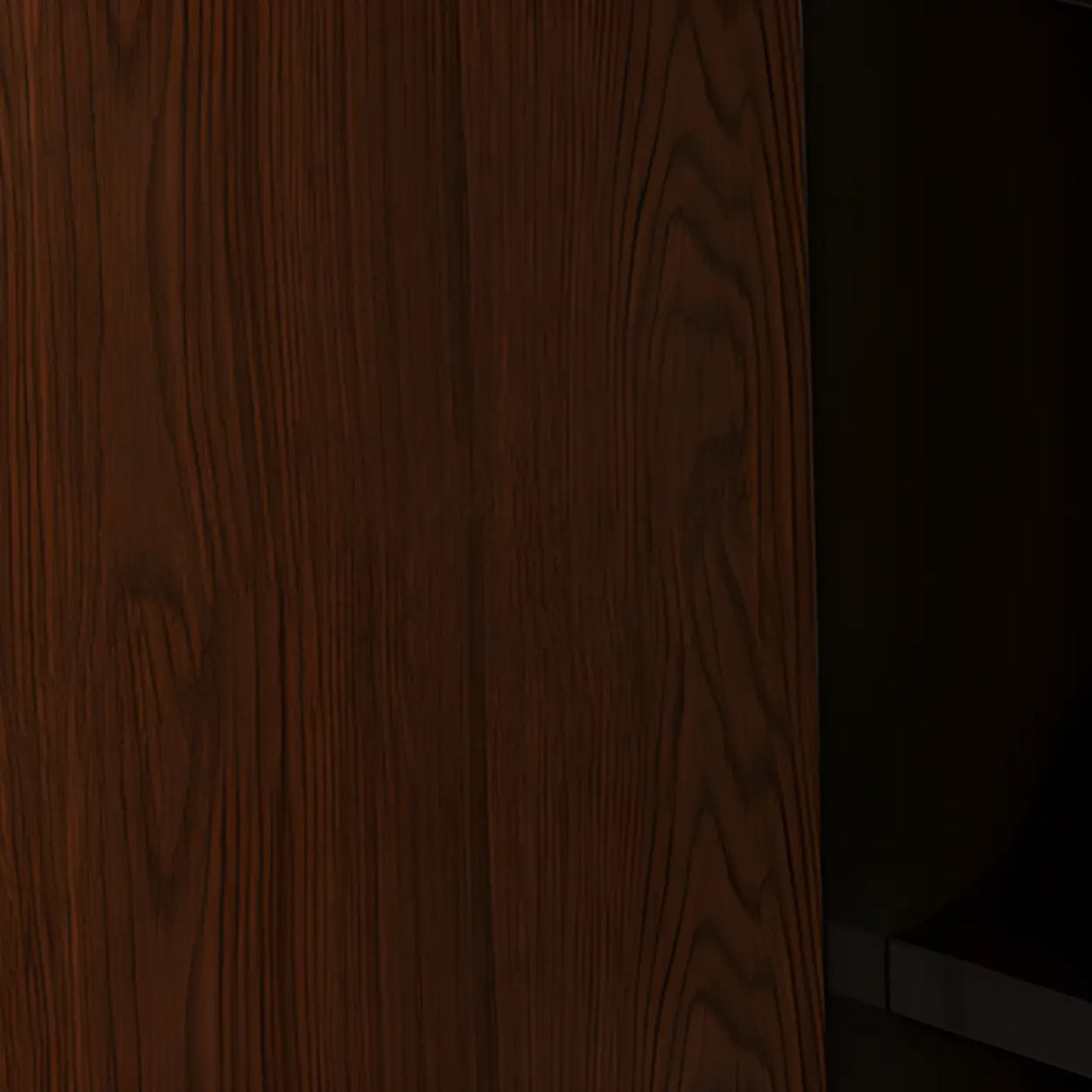 Mid-Century Modern Wood Rounded Edges Drawer Shelf Bookcase Image - 12