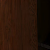 Mid-Century Modern Wood Rounded Edges Drawer Shelf Bookcase Image - 12