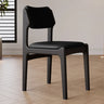 Mid-Century Modern Wood Upholstered Open Back Dining Chair Image - 16