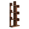 Mid-Century Modern Wooden Vertical Open Back Bookshelf Image - 3